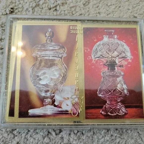 Vintage Stancraft Plastic Coated Playing Cards EA Glass - Picture 2 of 5